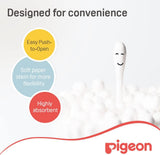 Pigeon Cotton Swabs, Flexible And Soft Paper Stem, 100% Soft Cotton Tips, Extra Thin, 200 Pieces, White - Al Kabayel Discount CentrePigeon Cotton Swabs, Flexible And Soft Paper Stem, 100% Soft Cotton Tips, Extra Thin, 200 Pieces, WhiteBaby ProductsPIGEONAl Kabayel Discount Centre