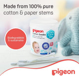 Pigeon Cotton Swabs, Flexible And Soft Paper Stem, 100% Soft Cotton Tips, Extra Thin, 200 Pieces, White - Al Kabayel Discount CentrePigeon Cotton Swabs, Flexible And Soft Paper Stem, 100% Soft Cotton Tips, Extra Thin, 200 Pieces, WhiteBaby ProductsPIGEONAl Kabayel Discount Centre