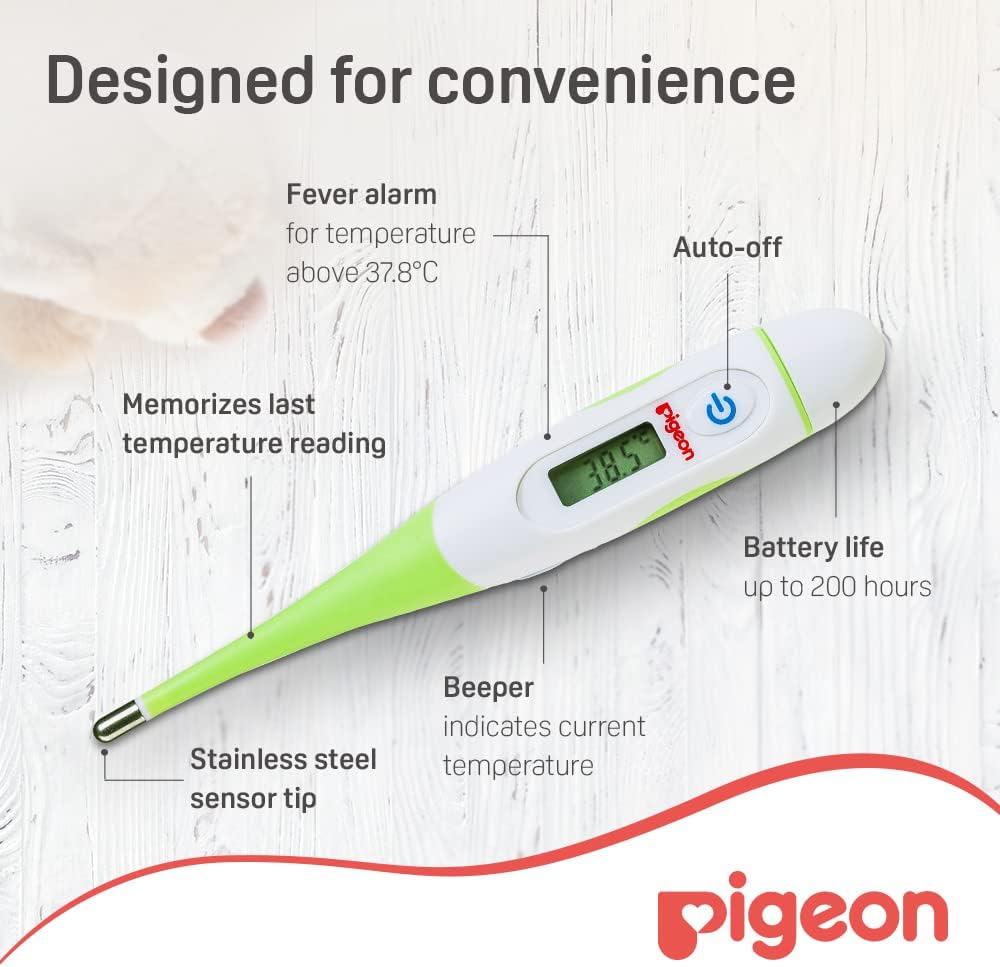 Pigeon Digital Thermometer, Assorted Colors - Al Kabayel Discount CentrePigeon Digital Thermometer, Assorted ColorsBaby ProductsPIGEONAl Kabayel Discount Centre