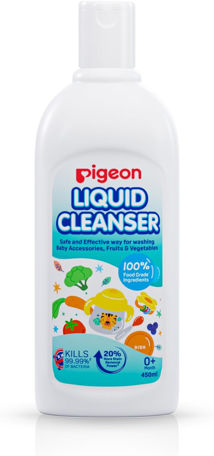 Pigeon Liquid Cleanser, 100% Food Grade Ingredients, Kills 99.99% Bacteria, 450ml - Al Kabayel Discount CentrePigeon Liquid Cleanser, 100% Food Grade Ingredients, Kills 99.99% Bacteria, 450mlHousehold CleaningPIGEONAl Kabayel Discount Centre