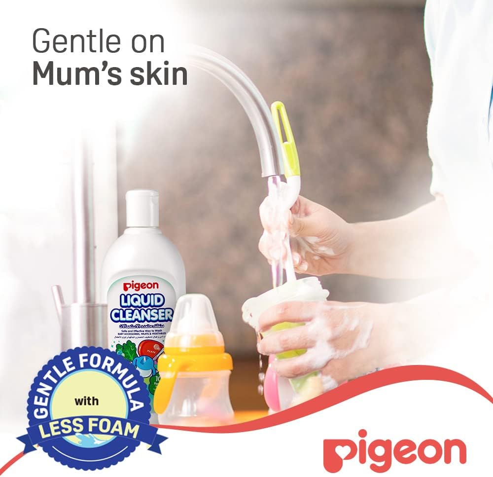 Pigeon Liquid Cleanser, 100% Food Grade Ingredients, Kills 99.99% Bacteria, 450ml - Al Kabayel Discount CentrePigeon Liquid Cleanser, 100% Food Grade Ingredients, Kills 99.99% Bacteria, 450mlHousehold CleaningPIGEONAl Kabayel Discount Centre