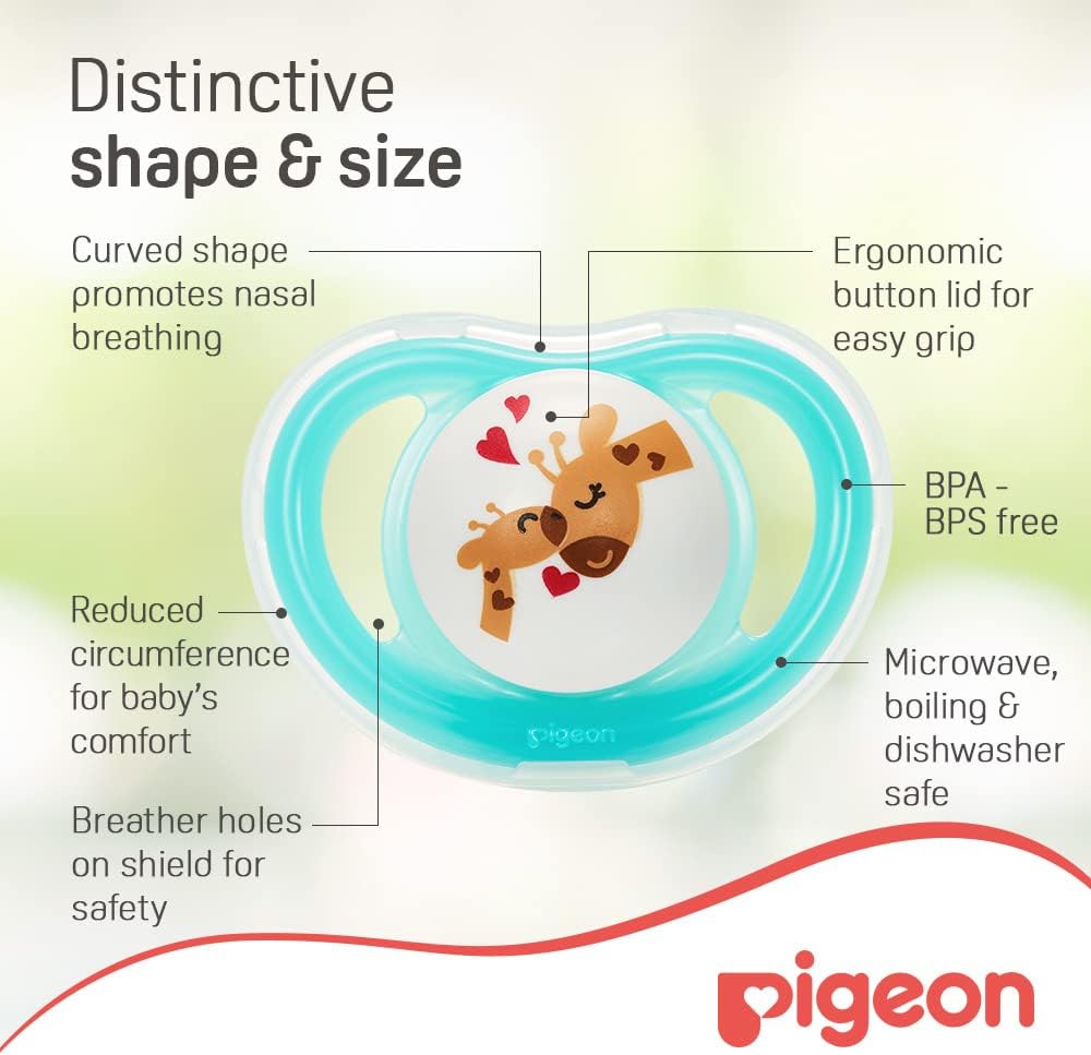 Pigeon Minilight Pacifier, Ultra Light Weight, Soft Silicone Nipple, More Air Flow, BPA Free, L Size for Unisex, 12+ Months, Clear - Al Kabayel Discount CentrePigeon Minilight Pacifier, Ultra Light Weight, Soft Silicone Nipple, More Air Flow, BPA Free, L Size for Unisex, 12+ Months, ClearBaby ProductsPIGEONAl Kabayel Discount Centre