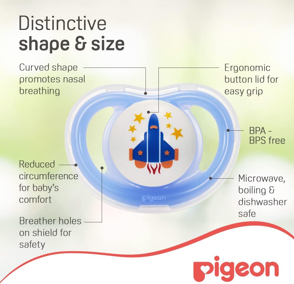 Pigeon Minilight Pacifier, Ultra Light Weight, Soft Silicone Nipple, More Air Flow, BPA Free, M Size, 6+ Months, Clear - Al Kabayel Discount CentrePigeon Minilight Pacifier, Ultra Light Weight, Soft Silicone Nipple, More Air Flow, BPA Free, M Size, 6+ Months, ClearBaby ProductsPIGEONAl Kabayel Discount Centre