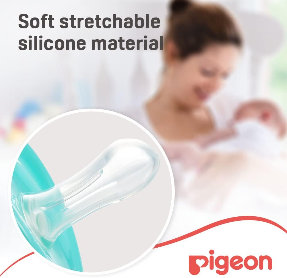 Pigeon Minilight Pacifier, Ultra Light Weight, Soft Silicone Nipple, More Air Flow, BPA Free, M Size for Unisex, 6+ Months, Clear - Al Kabayel Discount CentrePigeon Minilight Pacifier, Ultra Light Weight, Soft Silicone Nipple, More Air Flow, BPA Free, M Size for Unisex, 6+ Months, ClearBaby ProductsPIGEONAl Kabayel Discount Centre