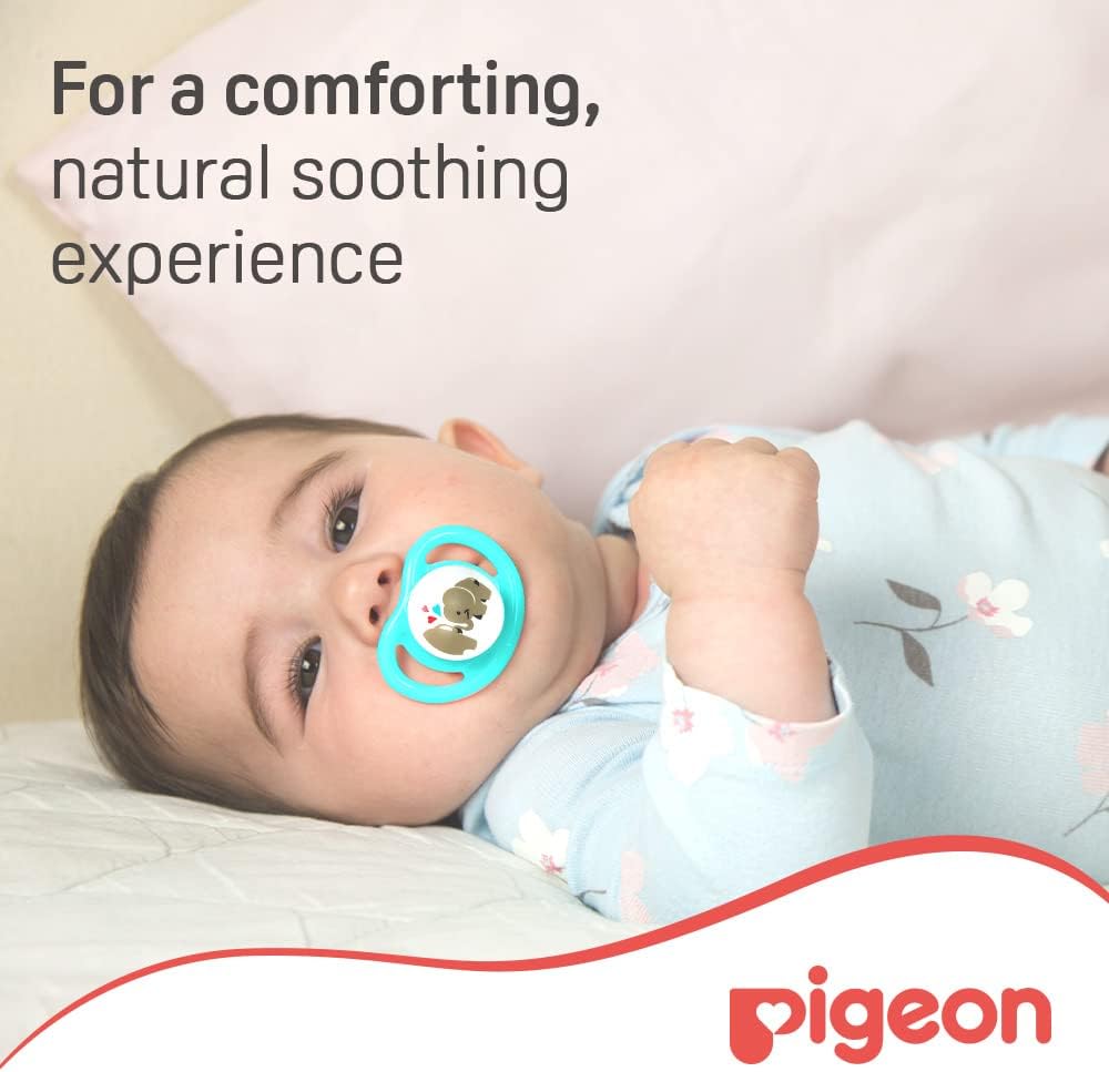 Pigeon Minilight Pacifier, Ultra Light Weight, Soft Silicone Nipple, More Air Flow, BPA Free, M Size for Unisex, 6+ Months, Clear - Al Kabayel Discount CentrePigeon Minilight Pacifier, Ultra Light Weight, Soft Silicone Nipple, More Air Flow, BPA Free, M Size for Unisex, 6+ Months, ClearBaby ProductsPIGEONAl Kabayel Discount Centre