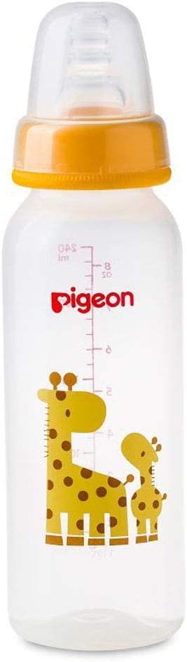 Pigeon Slim Neck Animal Decorated Plastic Feeding Bottle, Ultra Soft Silicone Nipple, Anti Colic, Bpa & Bps Free, 240Ml, Multicolor - Al Kabayel Discount CentrePigeon Slim Neck Animal Decorated Plastic Feeding Bottle, Ultra Soft Silicone Nipple, Anti Colic, Bpa & Bps Free, 240Ml, MulticolorBaby ProductsPIGEONAl Kabayel Discount Centre