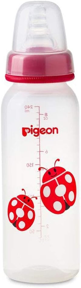 Pigeon Slim Neck Animal Decorated Plastic Feeding Bottle, Ultra Soft Silicone Nipple, Anti Colic, Bpa & Bps Free, 240Ml, Multicolor - Al Kabayel Discount CentrePigeon Slim Neck Animal Decorated Plastic Feeding Bottle, Ultra Soft Silicone Nipple, Anti Colic, Bpa & Bps Free, 240Ml, MulticolorBaby ProductsPIGEONAl Kabayel Discount Centre