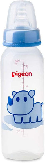Pigeon Slim Neck Animal Decorated Plastic Feeding Bottle, Ultra Soft Silicone Nipple, Anti Colic, Bpa & Bps Free, 240Ml, Multicolor - Al Kabayel Discount CentrePigeon Slim Neck Animal Decorated Plastic Feeding Bottle, Ultra Soft Silicone Nipple, Anti Colic, Bpa & Bps Free, 240Ml, MulticolorBaby ProductsPIGEONAl Kabayel Discount Centre