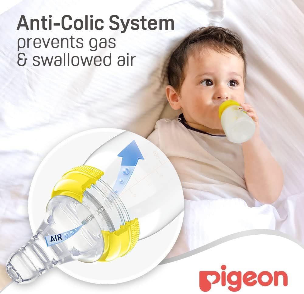 Pigeon Slim Neck Animal Decorated Plastic Feeding Bottle, Ultra Soft Silicone Nipple, Anti Colic, Bpa & Bps Free, 50Ml, Item is Assorted Color - Al Kabayel Discount CentrePigeon Slim Neck Animal Decorated Plastic Feeding Bottle, Ultra Soft Silicone Nipple, Anti Colic, Bpa & Bps Free, 50Ml, Item is Assorted ColorBaby ProductsPIGEONAl Kabayel Discount Centre