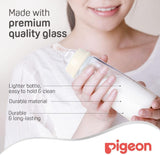 Pigeon Slim Neck Glass Feeding Bottle, Clear Cap, Ultra - Soft Silicone, Anti - Colic, Bpa & Bps Free, 200Ml, White - Al Kabayel Discount CentrePigeon Slim Neck Glass Feeding Bottle, Clear Cap, Ultra - Soft Silicone, Anti - Colic, Bpa & Bps Free, 200Ml, WhiteBaby ProductsPIGEONAl Kabayel Discount Centre