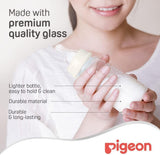 Pigeon Slim Neck Glass Feeding Bottle, Clear Cap, Ultra Soft Silicone Nipple, Anti - Colic, Durable & Long Lasting, BPA & BPS Free, White/Clear, 120ml - Al Kabayel Discount CentrePigeon Slim Neck Glass Feeding Bottle, Clear Cap, Ultra Soft Silicone Nipple, Anti - Colic, Durable & Long Lasting, BPA & BPS Free, White/Clear, 120mlBaby ProductsPIGEONAl Kabayel Discount Centre