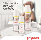Pigeon Slim Neck Glass Feeding Bottle, White Cap, Ultra - Soft Silicone, Anti - Colic, Bpa & Bps Free, 200Ml, Multicolor - Al Kabayel Discount CentrePigeon Slim Neck Glass Feeding Bottle, White Cap, Ultra - Soft Silicone, Anti - Colic, Bpa & Bps Free, 200Ml, MulticolorBaby ProductsPIGEONAl Kabayel Discount Centre