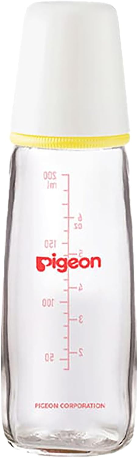 Pigeon Slim Neck Glass Feeding Bottle, White Cap, Ultra - Soft Silicone, Anti - Colic, Bpa & Bps Free, 200Ml, Multicolor - Al Kabayel Discount CentrePigeon Slim Neck Glass Feeding Bottle, White Cap, Ultra - Soft Silicone, Anti - Colic, Bpa & Bps Free, 200Ml, MulticolorBaby ProductsPIGEONAl Kabayel Discount Centre