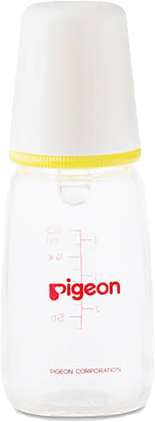 Pigeon Slim Neck Glass Feeding Bottle, White Cap, Ultra Soft Silicone Nipple, Anti - Colic, Durable & Long Lasting, BPA & BPS Free, Assorted/Clear, 120ml - Al Kabayel Discount CentrePigeon Slim Neck Glass Feeding Bottle, White Cap, Ultra Soft Silicone Nipple, Anti - Colic, Durable & Long Lasting, BPA & BPS Free, Assorted/Clear, 120mlBaby ProductsPIGEONAl Kabayel Discount Centre