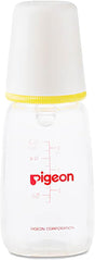 Pigeon Slim Neck Glass Feeding Bottle, White Cap, Ultra Soft Silicone Nipple, Anti - Colic, Durable & Long Lasting, BPA & BPS Free, Assorted/Clear, 120ml - Al Kabayel Discount CentrePigeon Slim Neck Glass Feeding Bottle, White Cap, Ultra Soft Silicone Nipple, Anti - Colic, Durable & Long Lasting, BPA & BPS Free, Assorted/Clear, 120mlBaby ProductsPIGEONAl Kabayel Discount Centre