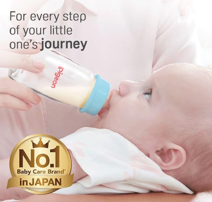 Pigeon Slim Neck Glass Feeding Bottle, White Cap, Ultra Soft Silicone Nipple, Anti - Colic, Durable & Long Lasting, BPA & BPS Free, Assorted/Clear, 120ml - Al Kabayel Discount CentrePigeon Slim Neck Glass Feeding Bottle, White Cap, Ultra Soft Silicone Nipple, Anti - Colic, Durable & Long Lasting, BPA & BPS Free, Assorted/Clear, 120mlBaby ProductsPIGEONAl Kabayel Discount Centre