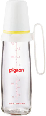 Pigeon Slim Neck Glass Feeding Bottle, White Cap With Handle, Ultra - Soft Silicone, Anti - Colic, Bpa & Bps Free, 240ml, Assorted Color - Al Kabayel Discount CentrePigeon Slim Neck Glass Feeding Bottle, White Cap With Handle, Ultra - Soft Silicone, Anti - Colic, Bpa & Bps Free, 240ml, Assorted ColorBaby ProductsPIGEONAl Kabayel Discount Centre