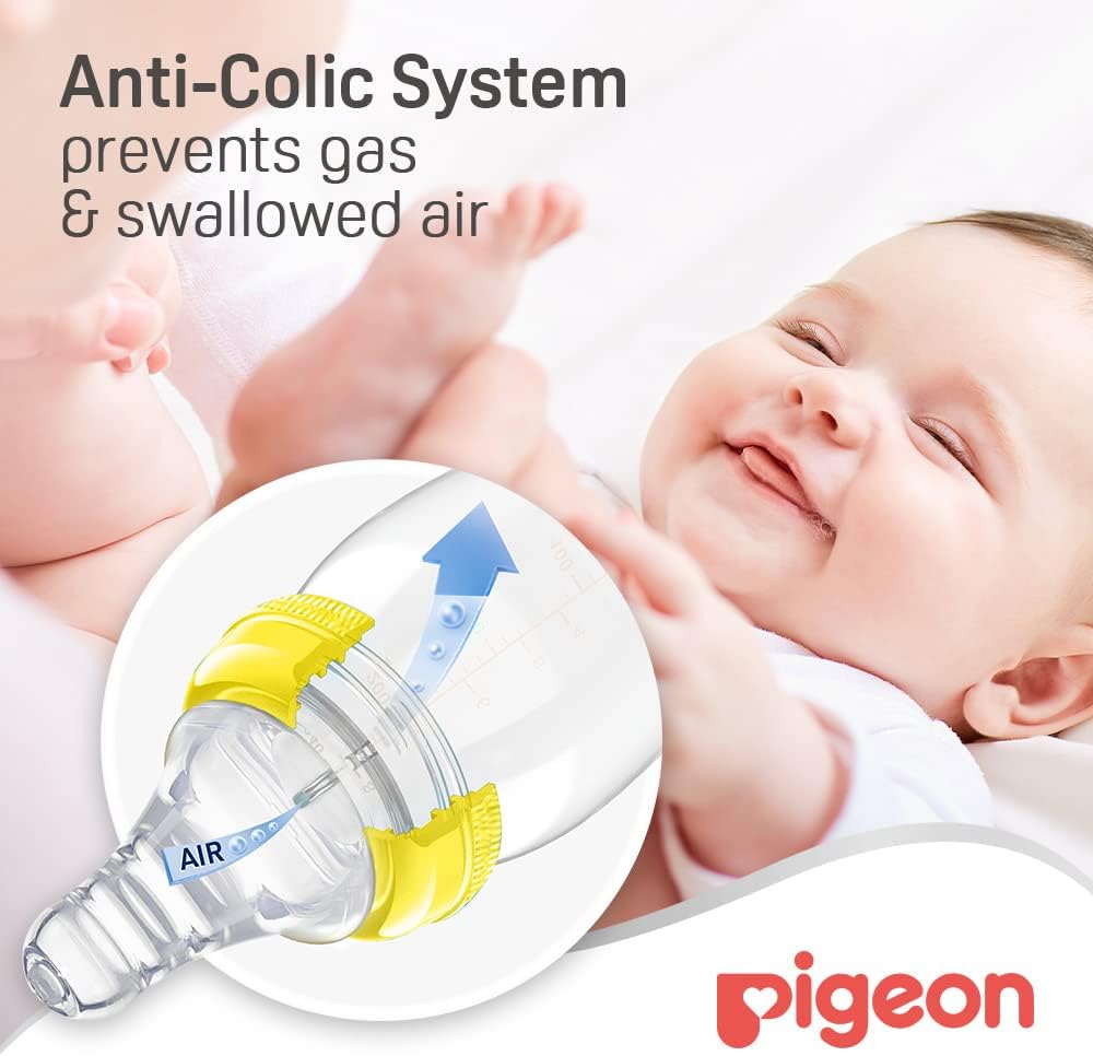 Pigeon Slim Neck Glass Feeding Bottle, White Cap With Handle, Ultra - Soft Silicone, Anti - Colic, Bpa & Bps Free, 240ml, Assorted Color - Al Kabayel Discount CentrePigeon Slim Neck Glass Feeding Bottle, White Cap With Handle, Ultra - Soft Silicone, Anti - Colic, Bpa & Bps Free, 240ml, Assorted ColorBaby ProductsPIGEONAl Kabayel Discount Centre