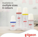 Pigeon Slim Neck Plastic Feeding Bottle, White Cap, Ultra Soft Silicone Nipple, Anti Colic, Bpa & Bps Free, 240ml, Multi Color - Al Kabayel Discount CentrePigeon Slim Neck Plastic Feeding Bottle, White Cap, Ultra Soft Silicone Nipple, Anti Colic, Bpa & Bps Free, 240ml, Multi ColorBaby ProductsPIGEONAl Kabayel Discount Centre