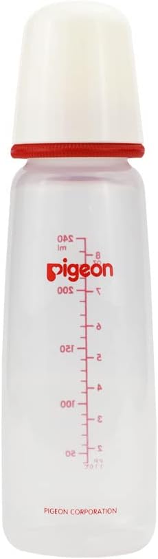 Pigeon Slim Neck Plastic Feeding Bottle, White Cap, Ultra Soft Silicone Nipple, Anti Colic, Bpa & Bps Free, 240ml, Multi Color - Al Kabayel Discount CentrePigeon Slim Neck Plastic Feeding Bottle, White Cap, Ultra Soft Silicone Nipple, Anti Colic, Bpa & Bps Free, 240ml, Multi ColorBaby ProductsPIGEONAl Kabayel Discount Centre