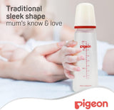 Pigeon Slim Neck Plastic Feeding Bottle, White Cap, Ultra Soft Silicone Nipple, Anti Colic, Bpa & Bps Free, 240ml, Multi Color - Al Kabayel Discount CentrePigeon Slim Neck Plastic Feeding Bottle, White Cap, Ultra Soft Silicone Nipple, Anti Colic, Bpa & Bps Free, 240ml, Multi ColorBaby ProductsPIGEONAl Kabayel Discount Centre