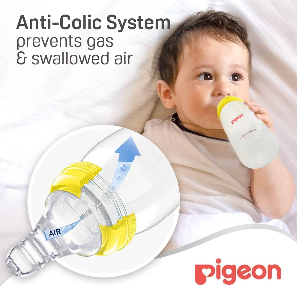 Pigeon Slim Neck Ultra Soft Silicone Nipple & Bpa Free Plastic Feeding Bottle, Assorted Colors, 200ml - Al Kabayel Discount CentrePigeon Slim Neck Ultra Soft Silicone Nipple & Bpa Free Plastic Feeding Bottle, Assorted Colors, 200mlBaby ProductsPIGEONAl Kabayel Discount Centre