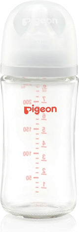 Pigeon Softouch Wide Neck Feeding Glass Nursing Bottle, Medium Nipple Size, BPA Free, 3 + Months, 240ml - Al Kabayel Discount CentrePigeon Softouch Wide Neck Feeding Glass Nursing Bottle, Medium Nipple Size, BPA Free, 3 + Months, 240mlBaby ProductsPIGEONAl Kabayel Discount Centre
