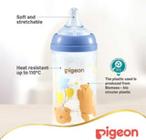 Pigeon Softouch Wide Neck Peristaltic PLUS Decorated Feeding Nursing Bottle, Medium Nipple Size, BPA Free, 3 + Months, 240ml, Multi - Color - Al Kabayel Discount CentrePigeon Softouch Wide Neck Peristaltic PLUS Decorated Feeding Nursing Bottle, Medium Nipple Size, BPA Free, 3 + Months, 240ml, Multi - ColorBaby ProductsPIGEONAl Kabayel Discount Centre