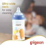 Pigeon Softouch Wide Neck Peristaltic PLUS Decorated Feeding Nursing Bottle, Medium Nipple Size, BPA Free, 3 + Months, 240ml, Multi - Color - Al Kabayel Discount CentrePigeon Softouch Wide Neck Peristaltic PLUS Decorated Feeding Nursing Bottle, Medium Nipple Size, BPA Free, 3 + Months, 240ml, Multi - ColorBaby ProductsPIGEONAl Kabayel Discount Centre