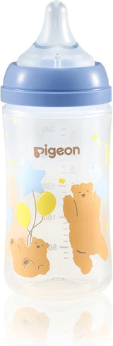 Pigeon Softouch Wide Neck Peristaltic PLUS Decorated Feeding Nursing Bottle, Medium Nipple Size, BPA Free, 3 + Months, 240ml, Multi - Color - Al Kabayel Discount CentrePigeon Softouch Wide Neck Peristaltic PLUS Decorated Feeding Nursing Bottle, Medium Nipple Size, BPA Free, 3 + Months, 240ml, Multi - ColorBaby ProductsPIGEONAl Kabayel Discount Centre