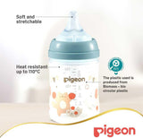 Pigeon Softouch Wide Neck Peristaltic PLUS Decorated Feeding Nursing Bottle, SS Nipple Size, BPA Free, 0 + Months, 160ml - Assorted Color - Al Kabayel Discount CentrePigeon Softouch Wide Neck Peristaltic PLUS Decorated Feeding Nursing Bottle, SS Nipple Size, BPA Free, 0 + Months, 160ml - Assorted ColorBaby ProductsPIGEONAl Kabayel Discount Centre