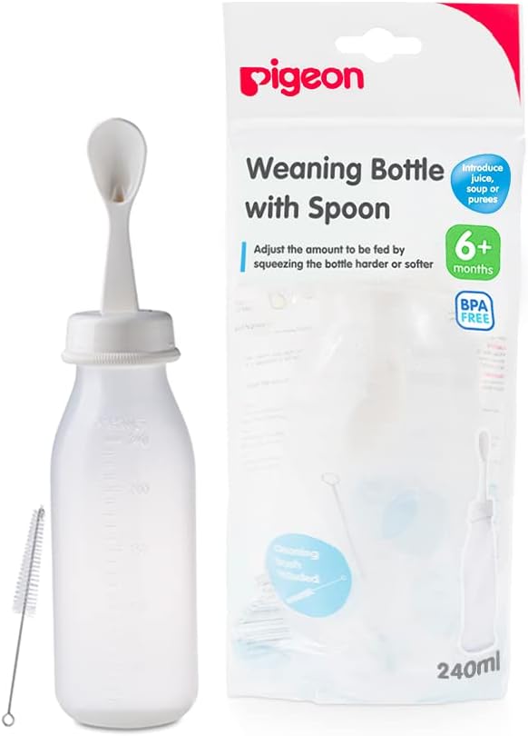 Pigeon Weaning Bottle, 240 Ml 3329, White - Al Kabayel Discount CentrePigeon Weaning Bottle, 240 Ml 3329, WhiteBaby ProductsPIGEONAl Kabayel Discount Centre