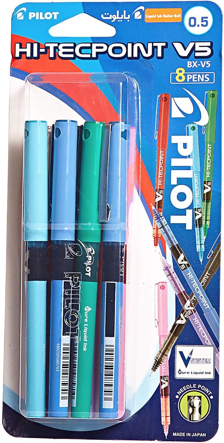 Pilot BX - V5 Hi - Tecpoint VS 0.5MM Pens - 8Pcs - Al Kabayel Discount CentrePilot BX - V5 Hi - Tecpoint VS 0.5MM Pens - 8PcsPens, Pencils & MarkersPILOTAl Kabayel Discount Centre