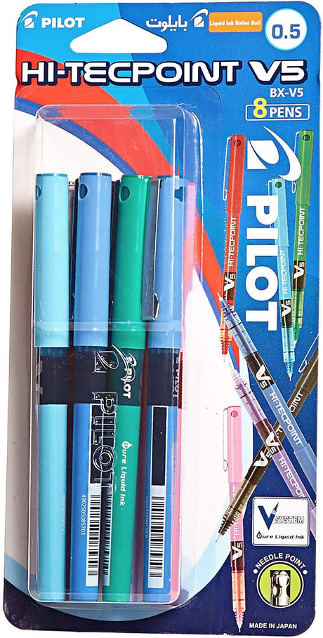 Pilot BX - V5 Hi - Tecpoint VS 0.5MM Pens - 8Pcs - Al Kabayel Discount CentrePilot BX - V5 Hi - Tecpoint VS 0.5MM Pens - 8PcsPens, Pencils & MarkersPILOTAl Kabayel Discount Centre