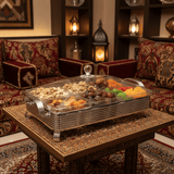 Pilsco 6 - Compartment Acrylic Candy Storage Box with Silver Metal Frame And Lid – Multi - Section Organizer for Snacks & Dry Fruits – 40 × 28 cm - Al Kabayel Discount CentrePilsco 6 - Compartment Acrylic Candy Storage Box with Silver Metal Frame And Lid – Multi - Section Organizer for Snacks & Dry Fruits – 40 × 28 cmJars & Food SaversPILSCOAl Kabayel Discount Centre