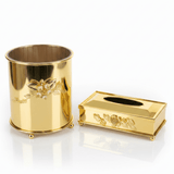 Pilsco Acrylic Dustbin with Gold Metal Base and Tissue Box Set – Premium Finish for Home & Office – 26 × 22 cm & 26 × 13 cm - Al Kabayel Discount CentrePilsco Acrylic Dustbin with Gold Metal Base and Tissue Box Set – Premium Finish for Home & Office – 26 × 22 cm & 26 × 13 cmOrganizers & AccessoriesPILSCOAl Kabayel Discount Centre