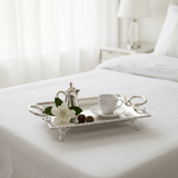 Pilsco Compact Footed Silver Stainless Steel Serving Tray with Elegant Handles – 39×29cm - Al Kabayel Discount CentrePilsco Compact Footed Silver Stainless Steel Serving Tray with Elegant Handles – 39×29cmServing TraysAKDCAl Kabayel Discount Centre