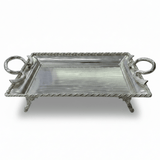 Pilsco Compact Footed Silver Stainless Steel Serving Tray with Elegant Handles – 39×29cm - Al Kabayel Discount CentrePilsco Compact Footed Silver Stainless Steel Serving Tray with Elegant Handles – 39×29cmServing TraysAKDCAl Kabayel Discount Centre