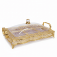 Pilsco Elegant Crystal Acrylic Candy Organizer with Decorative Gold Metal Frame & Lid – Luxury 6 - Section Serving Box for Majlis Ramadan and Home Décor 40×28 cm - Al Kabayel Discount CentrePilsco Elegant Crystal Acrylic Candy Organizer with Decorative Gold Metal Frame & Lid – Luxury 6 - Section Serving Box for Majlis Ramadan and Home Décor 40×28 cmJars & Food SaversPILSCOAl Kabayel Discount Centre