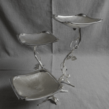Pilsco Elegant Silver Leaf Design 3 - Tier Square Fruit Stand – Decorative Serving Tray for Fruits, Cakes & Sweets – 14 × 28 cm - Al Kabayel Discount CentrePilsco Elegant Silver Leaf Design 3 - Tier Square Fruit Stand – Decorative Serving Tray for Fruits, Cakes & Sweets – 14 × 28 cmServing TraysPILSCOAl Kabayel Discount Centre
