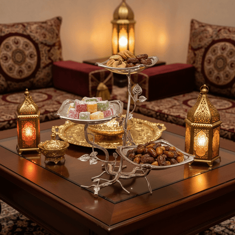 Pilsco Elegant Silver Leaf Design 3 - Tier Square Fruit Stand – Decorative Serving Tray for Fruits, Cakes & Sweets – 14 × 28 cm - Al Kabayel Discount CentrePilsco Elegant Silver Leaf Design 3 - Tier Square Fruit Stand – Decorative Serving Tray for Fruits, Cakes & Sweets – 14 × 28 cmServing TraysPILSCOAl Kabayel Discount Centre