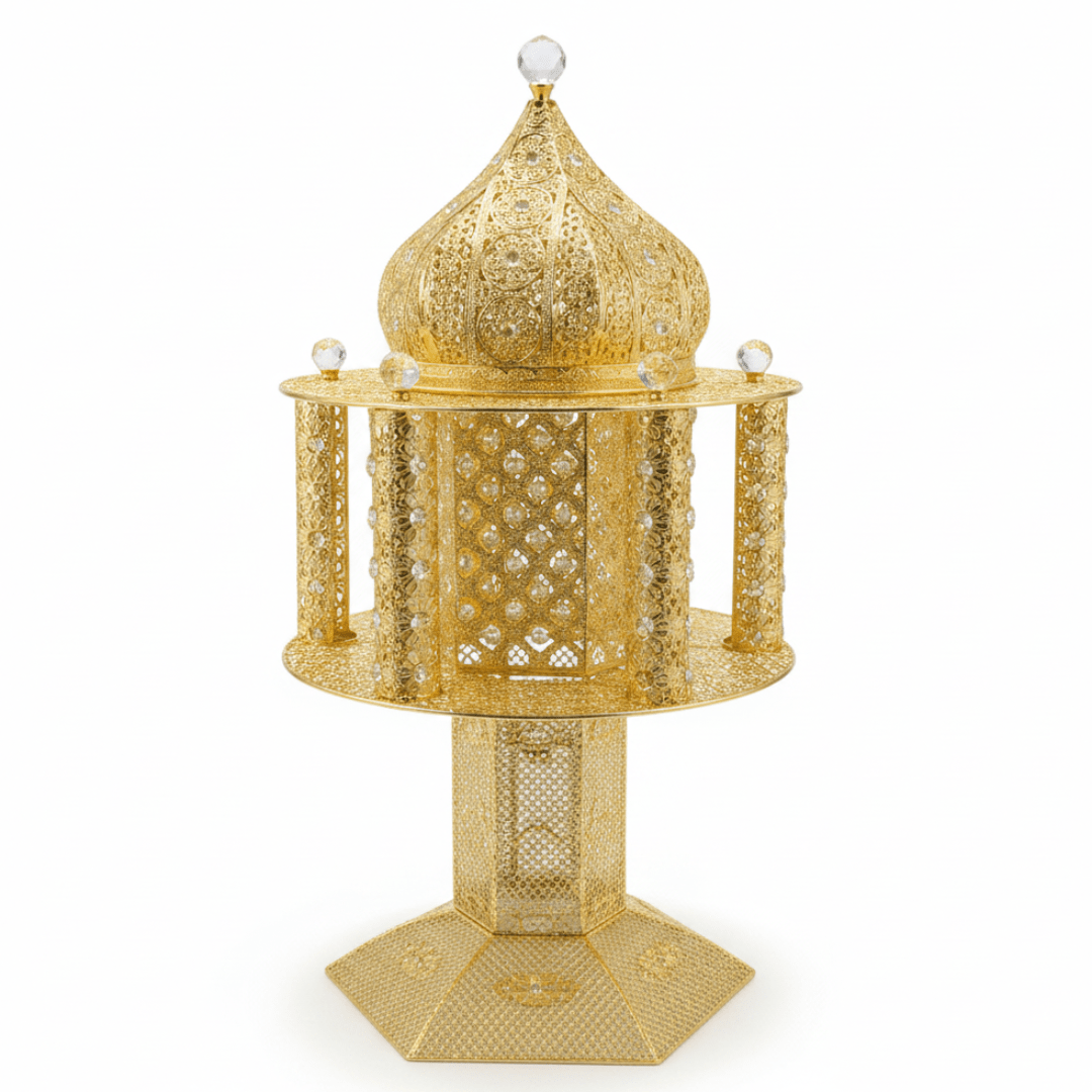 Pilsco Gold Incense Burner Ornate Filigree Mabkhara - 80 × 42 cm - Al Kabayel Discount CentrePilsco Gold Incense Burner Ornate Filigree Mabkhara - 80 × 42 cmIncense BurnerPILSCOAl Kabayel Discount Centre