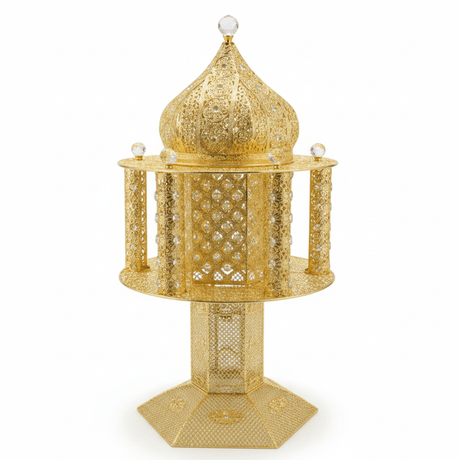 Pilsco Gold Incense Burner Ornate Filigree Mabkhara - 80 × 42 cm - Al Kabayel Discount CentrePilsco Gold Incense Burner Ornate Filigree Mabkhara - 80 × 42 cmIncense BurnerPILSCOAl Kabayel Discount Centre