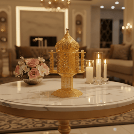 Pilsco Gold Incense Burner Ornate Filigree Mabkhara - 80 × 42 cm - Al Kabayel Discount CentrePilsco Gold Incense Burner Ornate Filigree Mabkhara - 80 × 42 cmIncense BurnerPILSCOAl Kabayel Discount Centre
