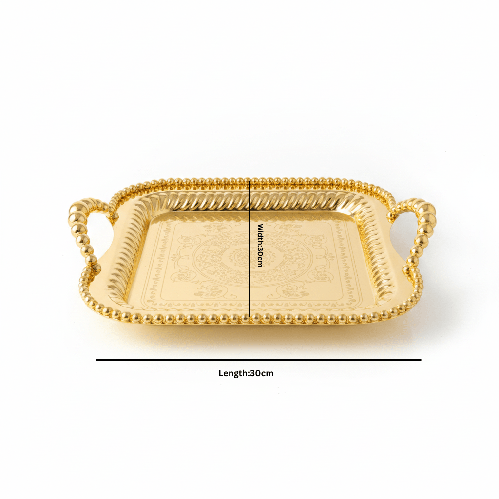 Pilsco Gold Metal Square Serving Tray - 30×30cm - Al Kabayel Discount CentrePilsco Gold Metal Square Serving Tray - 30×30cmServing TraysPILSCOAl Kabayel Discount Centre