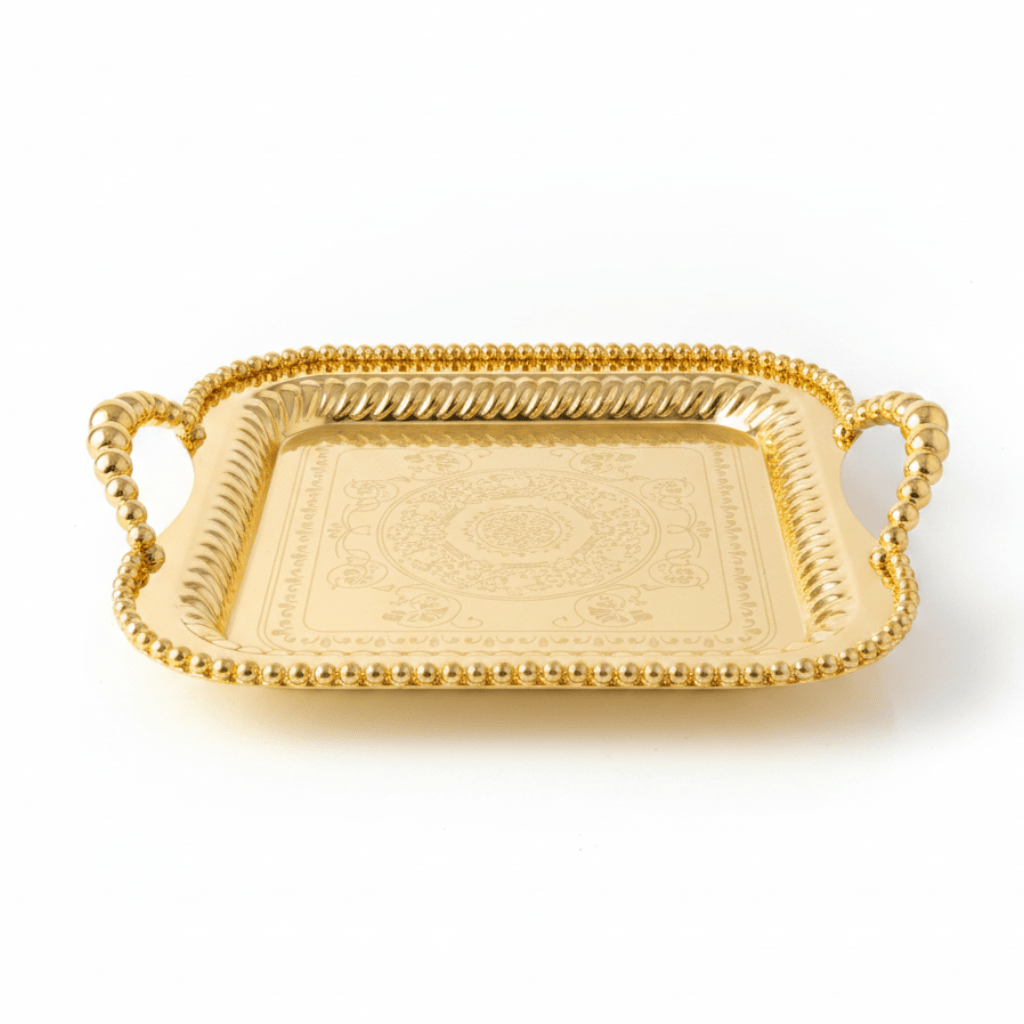 Pilsco Gold Metal Square Serving Tray - 34×34cm - Al Kabayel Discount CentrePilsco Gold Metal Square Serving Tray - 34×34cmServing TraysPILSCOAl Kabayel Discount Centre
