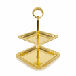 Pilsco Gold Metal Two - Tier Square Candy Display Stand with Elegant Design for Parties and Events – 24×18 cm - Al Kabayel Discount CentrePilsco Gold Metal Two - Tier Square Candy Display Stand with Elegant Design for Parties and Events – 24×18 cmServing TraysNAJIBAl Kabayel Discount Centre