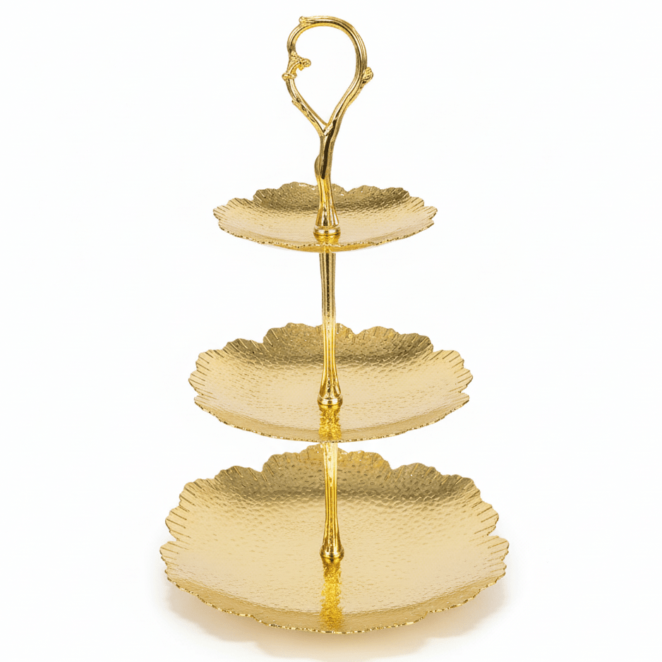 Pilsco Grand Three - Tier Round Gold Candy Serving Stand for Large Gatherings and Celebrations – 30 cm - Al Kabayel Discount CentrePilsco Grand Three - Tier Round Gold Candy Serving Stand for Large Gatherings and Celebrations – 30 cmServing TraysGERMAXAl Kabayel Discount Centre