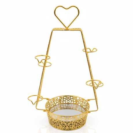 Pilsco Luxury Gold Metal & Glass Flask Holder – Elegant Tea & Coffee Serving Stand for Home Décor, Majlis & Hospitality – 46 × 20 cm - Al Kabayel Discount CentrePilsco Luxury Gold Metal & Glass Flask Holder – Elegant Tea & Coffee Serving Stand for Home Décor, Majlis & Hospitality – 46 × 20 cmOrganizers & AccessoriesPILSCOAl Kabayel Discount Centre