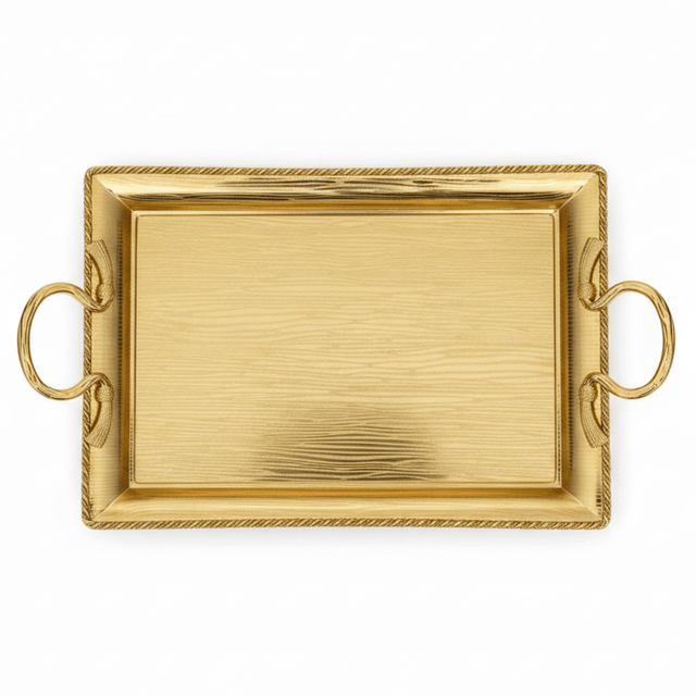 Pilsco Luxury Gold Stainless Steel Serving Tray with Elegant Handles – 50×35cm - Al Kabayel Discount CentrePilsco Luxury Gold Stainless Steel Serving Tray with Elegant Handles – 50×35cmServing TraysPILSCOAl Kabayel Discount Centre
